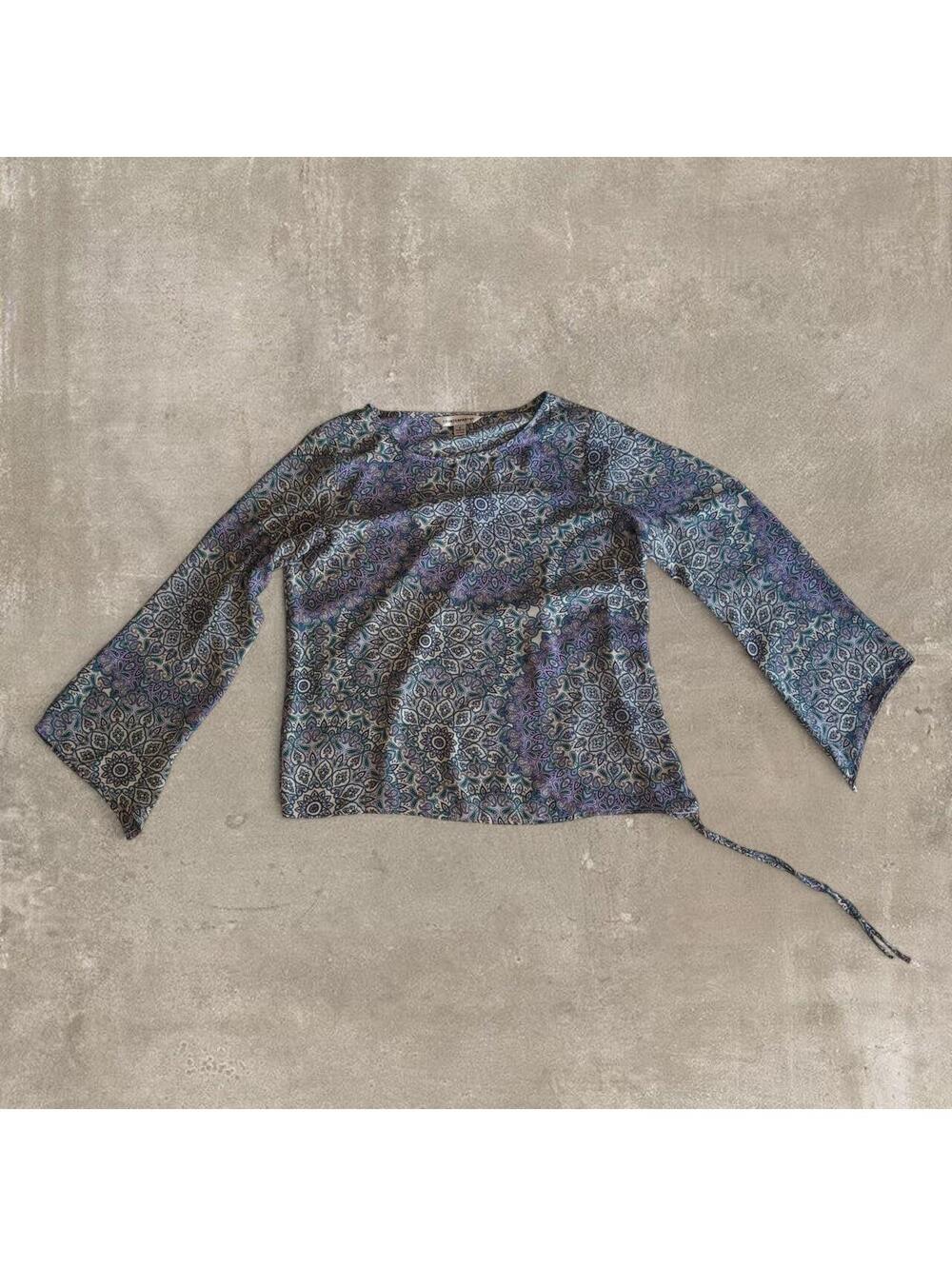 Counterparts Women's Blue and Multi Blous